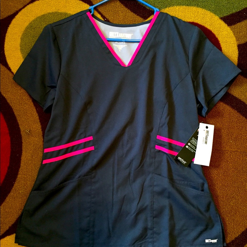 Brand New V-Neck Greys Anatomy Scrubs - Picture 1 of 2